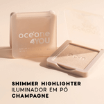 Iluminador Facial Shimmer Highlighter Oceane 4you