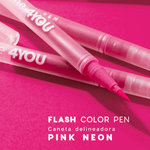 Caneta Delineadora Flash Color Pen Neon Oceane 4you