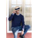 Chapéu de Palha Paris Cru Aba Média Masculino