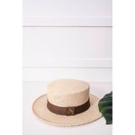 Chapéu de Palha Paris Cru Aba Média Masculino