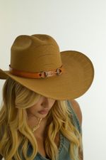 Chapéu Cowboy Marrom - Fivela de Couro Classic
