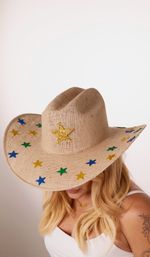 Chapéu Cowboy de Juta - Estrelas