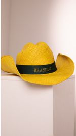 Chapéu Cowboy Amarelo e Verde Bandeira - Brasil