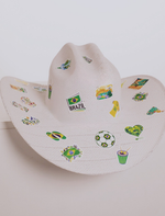 Chapéu Cowboy Off Adesivos - Brasil