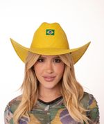 Chapéu Cowboy Amarelo Brasil - Bandeira