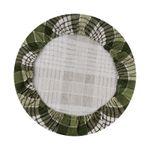 Capa Para Sousplat Linen Xadrez Oliva