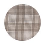 Capa Para Sousplat Linen Xadrez Bege