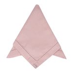 Guardanapo ponto ajour rosa velho