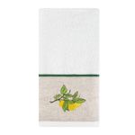 Toalha Lavabo Bordada Cru Lemon