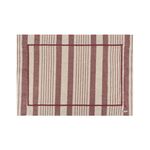 lugar americano linen stripe bordô