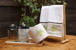 Toalha Lavabo Bordada Cru Lemon