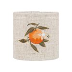 Porta Papel Higiênico Cru com Bordado Laranja