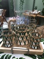 Conjunto De Copos Treliça Verde