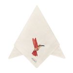 Guardanapo Linhão Off-white Beija Flor Vermelho