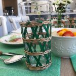 Conjunto De Copos Treliça Verde