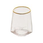 Copo Baixo Geometric Gold