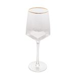 Taça De Cristal Para Vinho Friso Gold