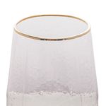 Taça De Cristal Para Vinho Friso Gold