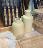 Vaso Cerâmica Sand Bottle Amarelo