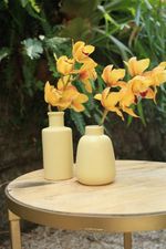 Vaso Cerâmica Sand Bottle Amarelo