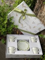 Set  Xícaras De Chá  Porcelana Flora