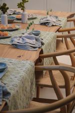 Trilho De Mesa Jacquard Jaipur Sálvia 1,60