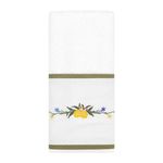 Toalha Lavabo Off-white Bordado Positano