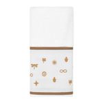 Toalha Lavabo Off White Bordado Proteção