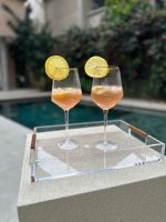 Taça De Cristal Para Vinho Friso Gold
