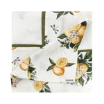 Toalha De Mesa Linho Off-white Com Barrado Positano 1,60X2,80