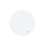 Toalha Para Bandeja Linho Misto Off-white Redonda 30 Cm