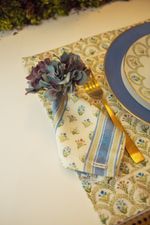 Guardanapo Linhão Estampado Provence Listra Azul