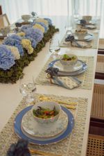Guardanapo Linhão Estampado Provence Listra Azul