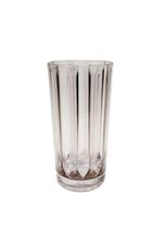 Conjunto De Copos Alto Acrílico Wavy Cinza