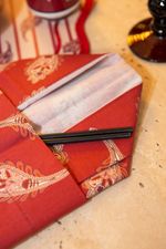 Guardanapo Estampado Algodão Aiko Bordô