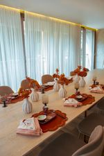 Lugar Americano Bordado Impermeável Serena Terracota
