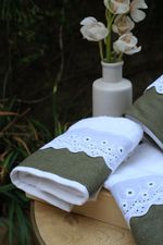 Toalha De Lavabo Basic Verde Musgo
