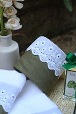 Porta Papel Higiênico Basic Linho Verde Musgo