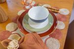 Prato Porcelana Sobremesa Paint Verde