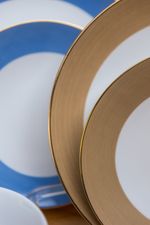 Prato Porcelana Sobremesa Paint Bege