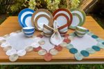 Prato Porcelana Sobremesa Paint Bege