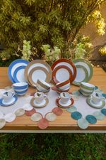 Xícara Porcelana Sabiá Azul
