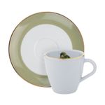 Xicara Porcelana Sabiá Verde