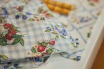 Guardanapo Linho Misto Estampado Berries Vichy