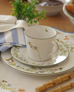Xicara  De Chá Porcelana Flora