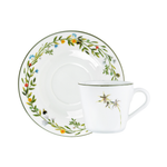 Xicara  De Chá Porcelana Flora