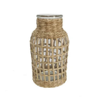 Vaso Garrafa Treliça Natural