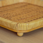 Bandeja Rattan Quadrada M