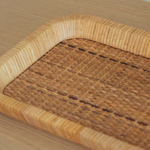 Bandeja Rattan Retangular M