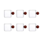 Conjunto de Xícara Café com Madeira
